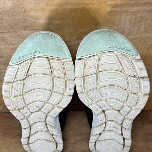 Skechers Flex Appeal 4.0 WATERPROOF Womens Size 10 Shoes Sneakers Black Peach - Picture 9 of 11